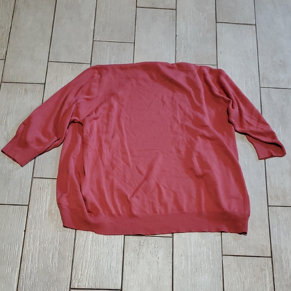 Salon Studio Cardigan - Women's L, Dusty Pink, Buttonless - Picture 2 of 2